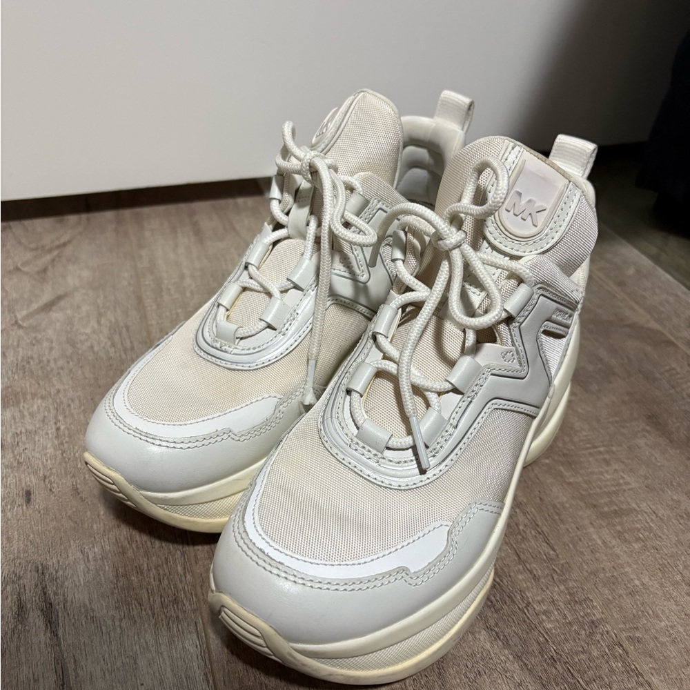 Michael Kors White Olympia Trainer